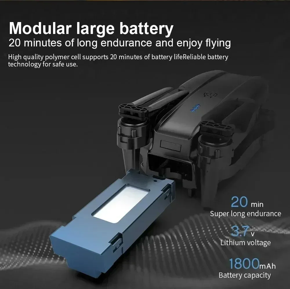 E99 Brushless drone HD aerial photography dual camera optical flow positioning aircraft folding remote control aircraft - Image 6